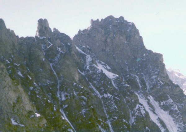 Lauteraarhorn from Schreckhorn