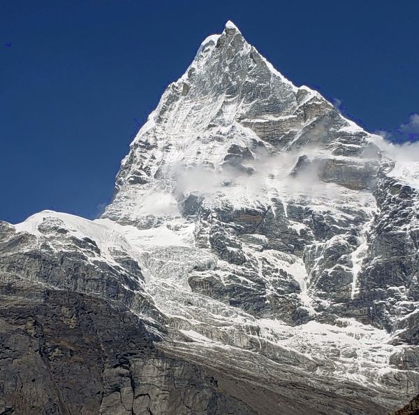 Kyashar on ascent to Dig Kare on route to Mera La