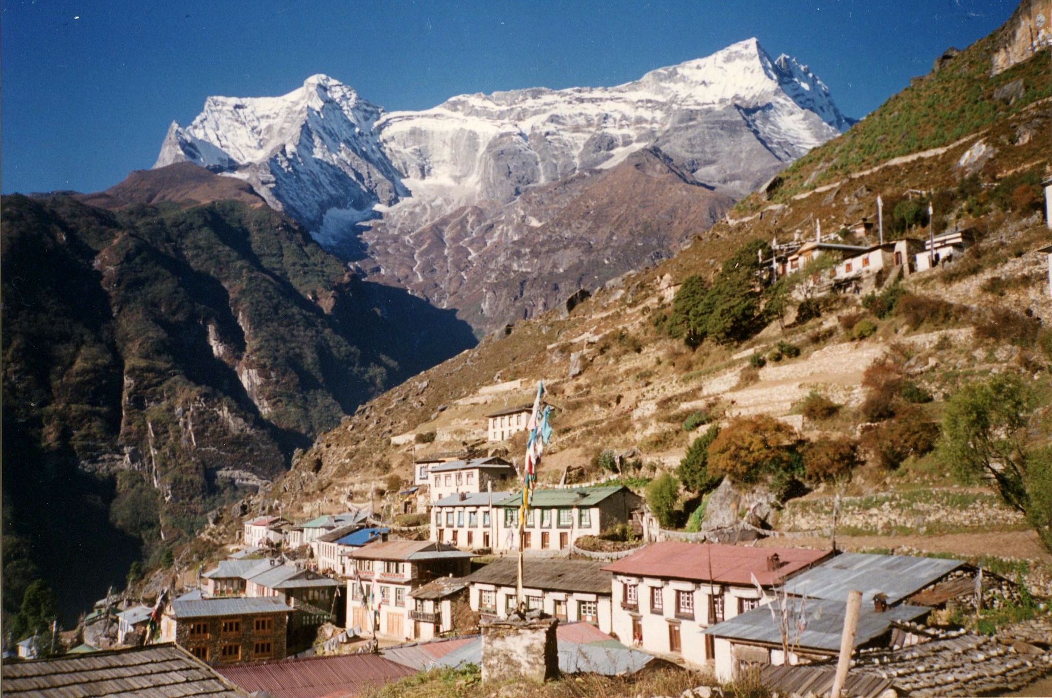 Mount Kwande Ri from Namche Bazaar