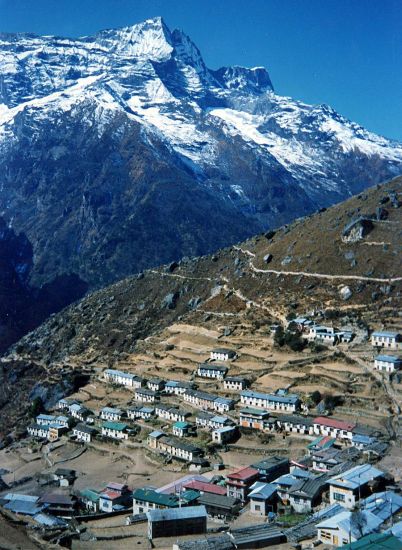 Mount Kwande Ri above Namche Bazaar