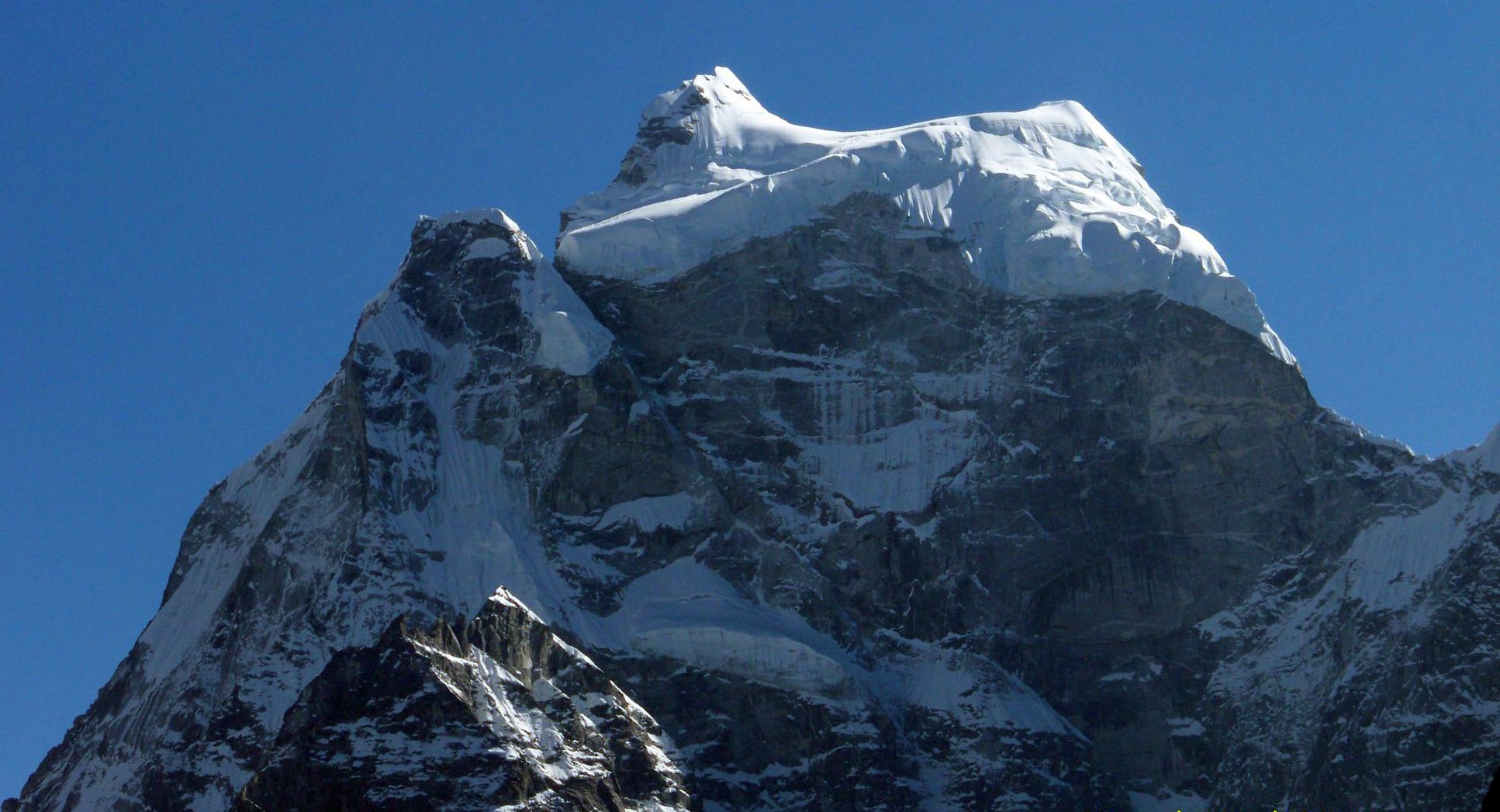 Summit of Mount Kang Taiga on route from Namche Bazaar to Tyangboche