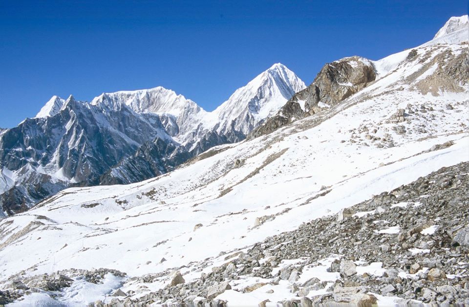 The Peri Himal on descent from Larkya La