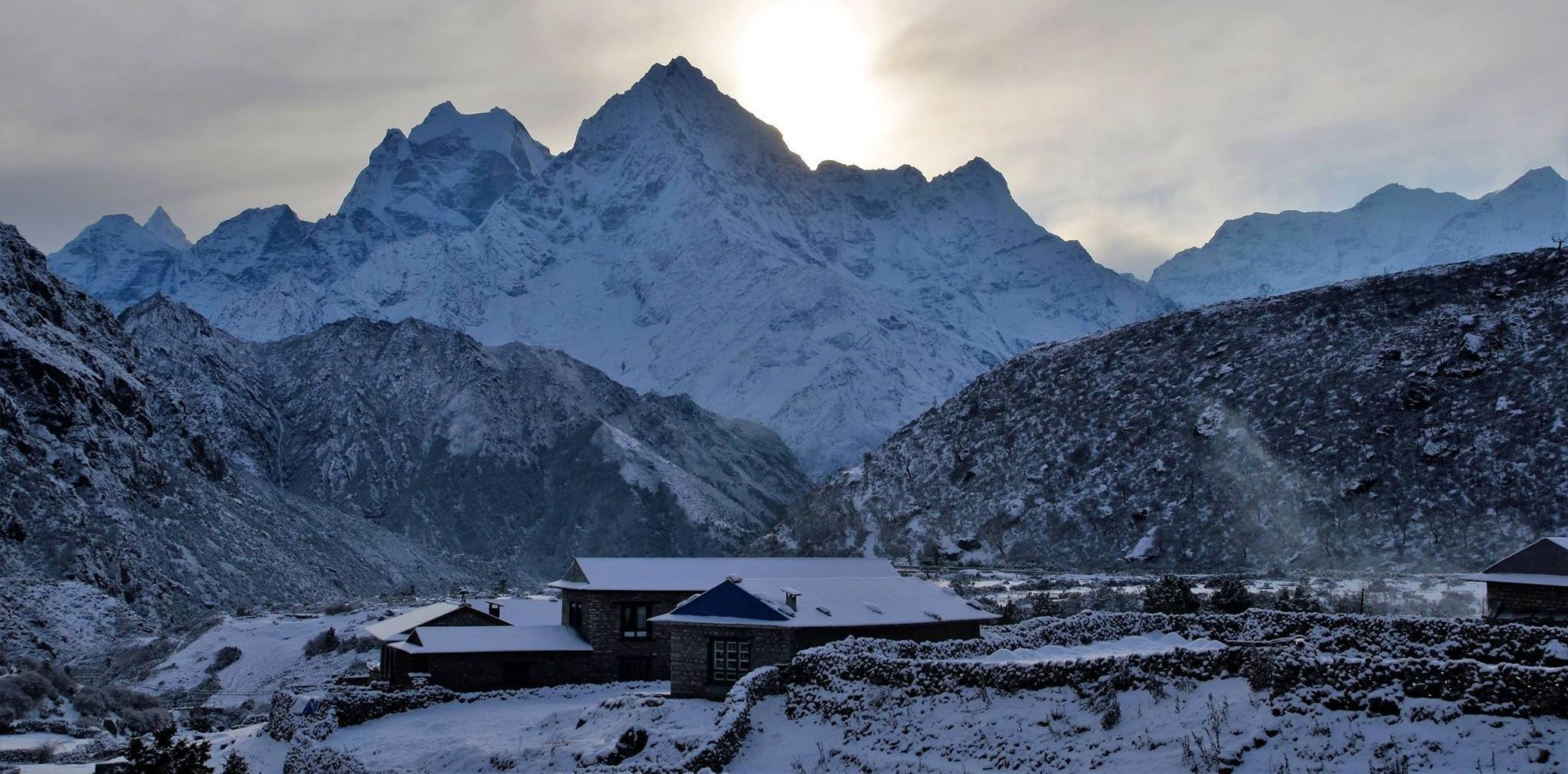 Mts.Kang Taiga and Thamserku from Thame