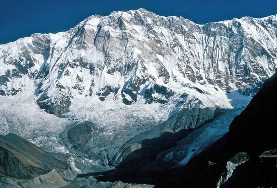 Mount Annapurna I above Annapurna Sanctuary