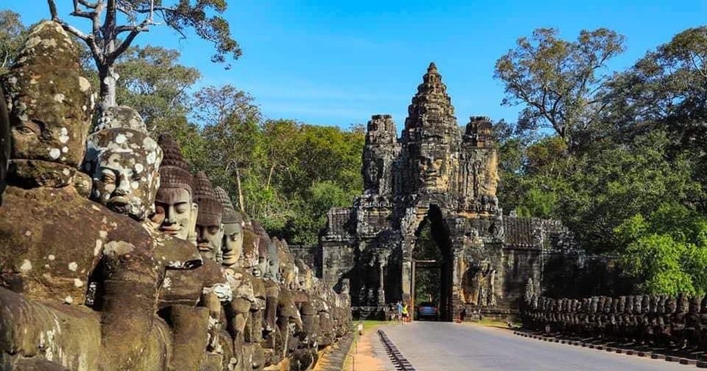 Gateway to Angkor Thom in northern Cambodia