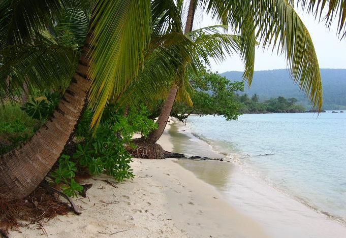 Beach at Sihanoukville in Southern Cambodia