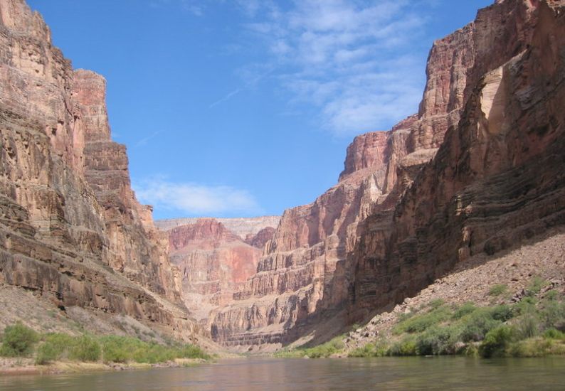 Colorado River in Valley Floor of the Grand Canyon