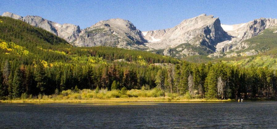 The Front Range from Sprague Lake