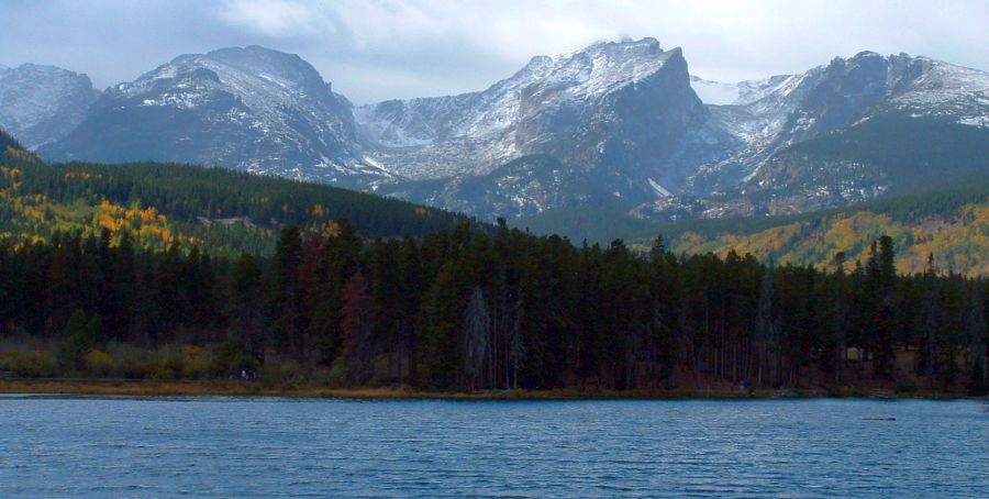 The Front Range from Sprague Lake