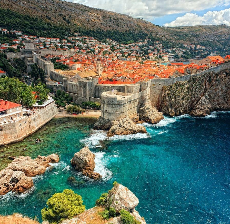 Dubrovnik on the Dalmatian Coast of Croatia