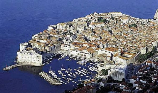 Dubrovnik on the Dalmatian Coast of Croatia