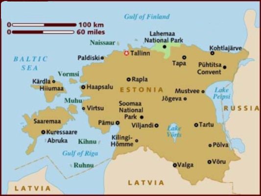 Map of Estonia