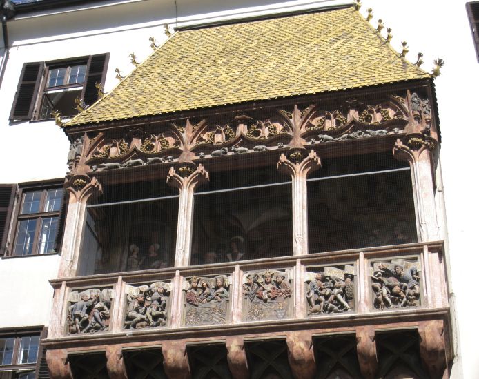 Golden Roof Building in Innsbruck in Austria