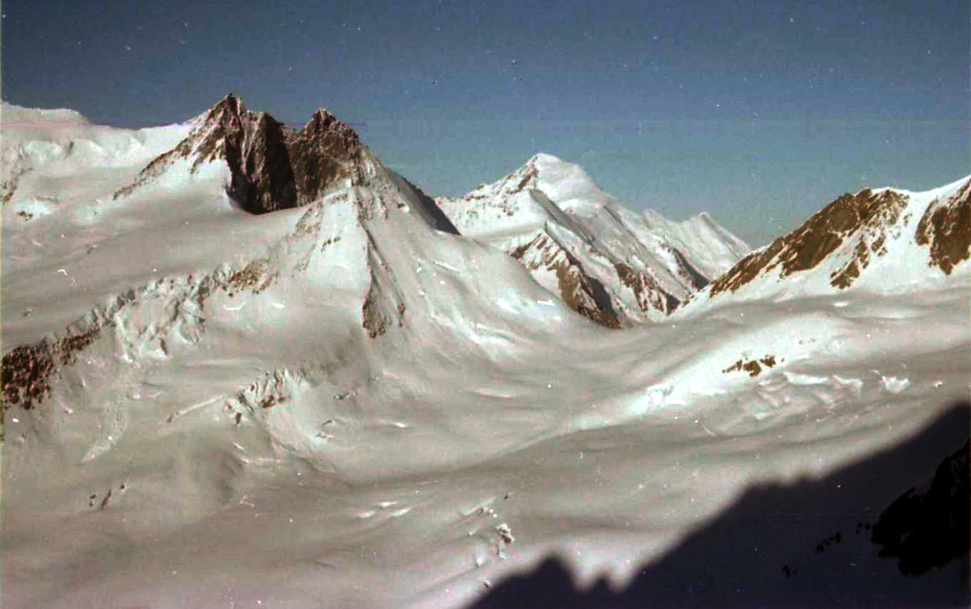 Fiescherhorn from the Finsteraarhorn