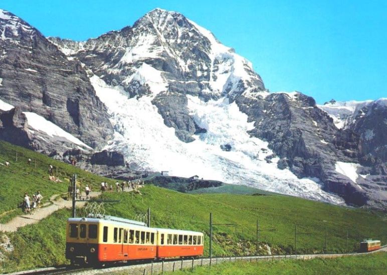 Monch in the Bernese Oberlands of the Swiss Alps