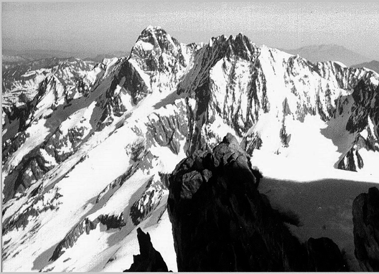 Schreckhorn and Lauteraarhorn from Finsteraarhorn