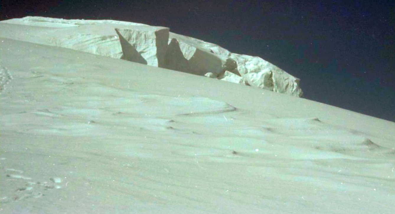 Ice cliffs on route to Ortler summit