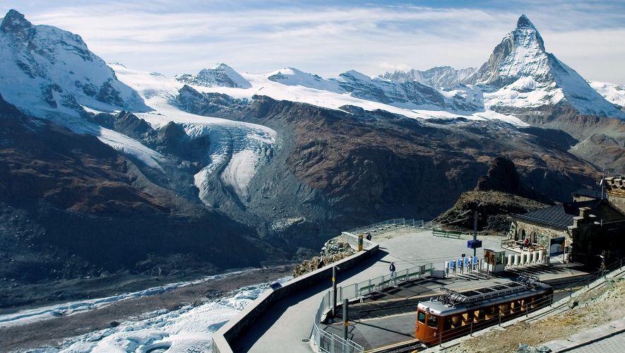 The Matterhorn from the Gornergrat above Zermatt