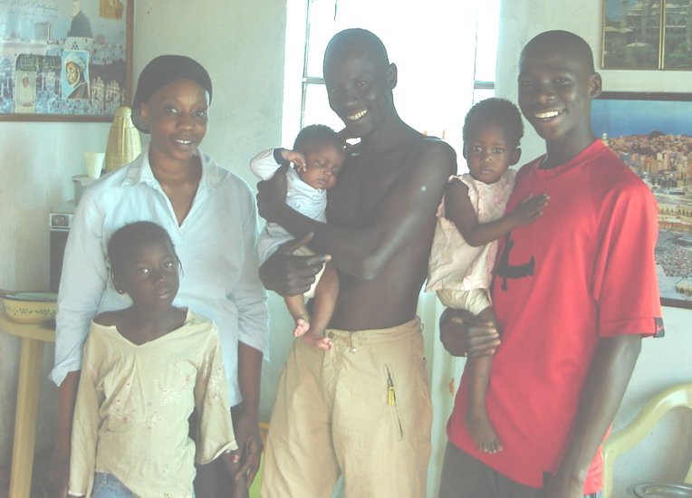 Dowda and Family in Brufut Town