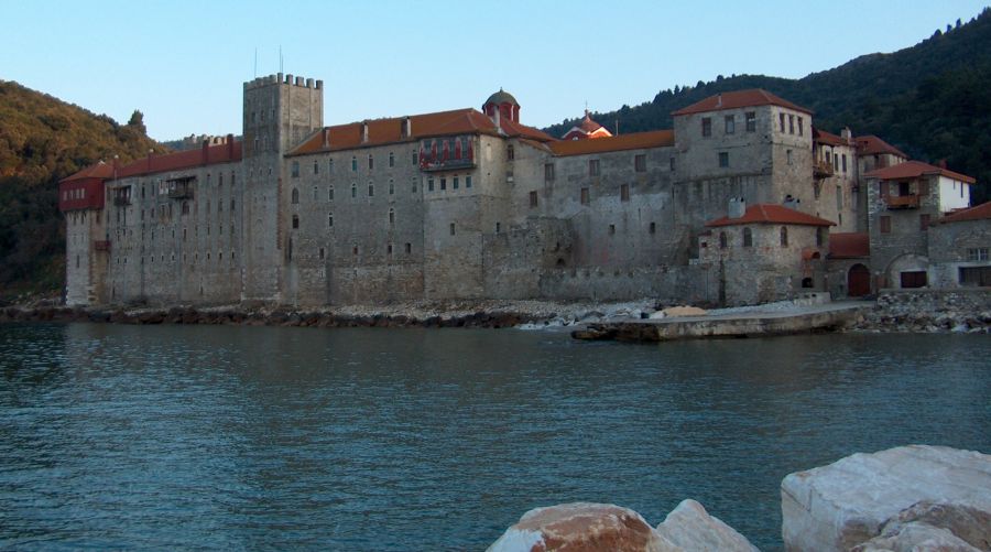 Esphigmenou Monastery on Mount Athos