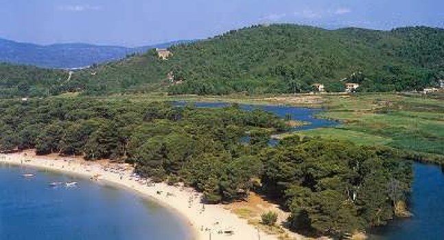 Koukounaries on Skiathos Island in the Sporades Group of Islands