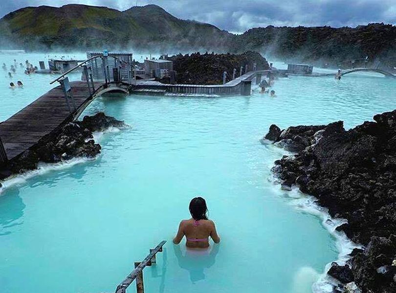 Blue Lagoon geo-thermal spa at Grindavik in Iceland