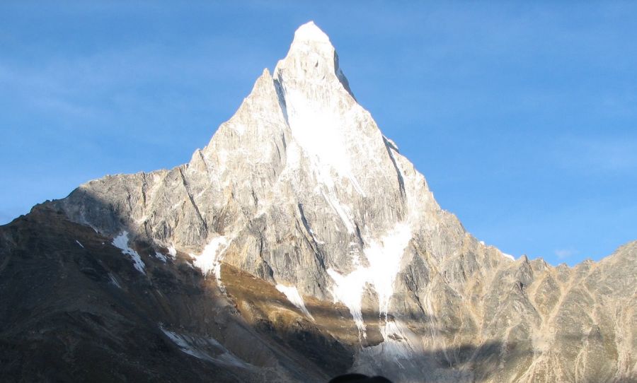 Shivling ( 6543m ) in the Garwal Himalaya of India