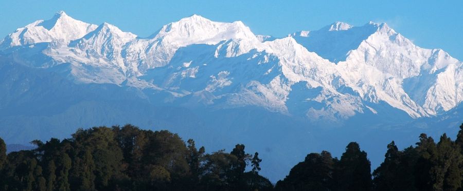 Kangchenjunga from Sikkim in NE India