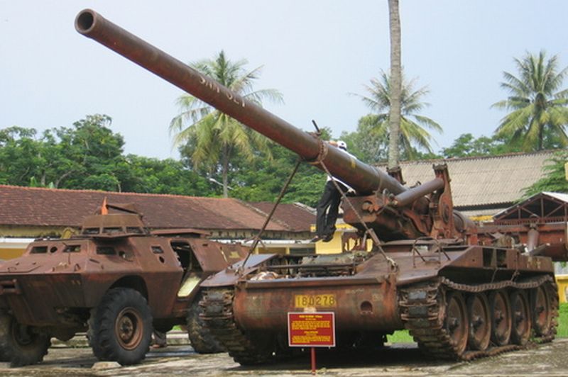 Armoured Vehicles at the Military Museum outside the Citadel in Hue