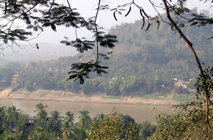 Mekong River from Phu Si in Luang Prabang in Laos