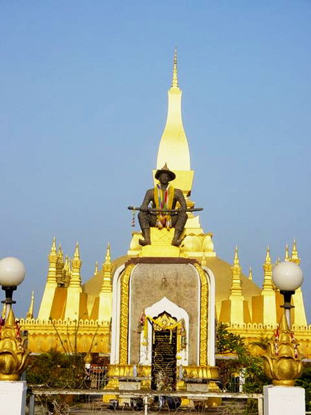 Wat That Luang in Vientiane