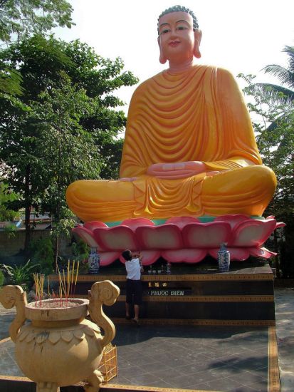 Buddha Statue at Giac Lam Pagoda in Saigon ( Ho Chi Minh City )