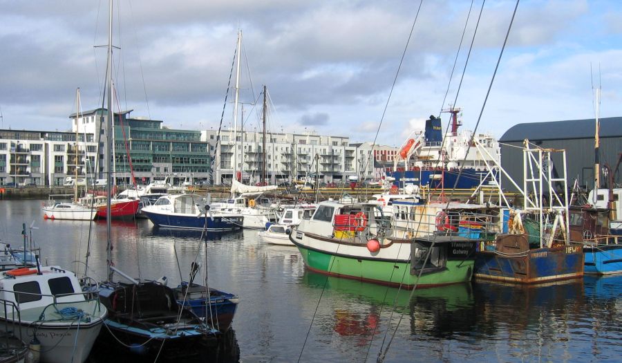 Harbour at Galway on West Coast of Ireland