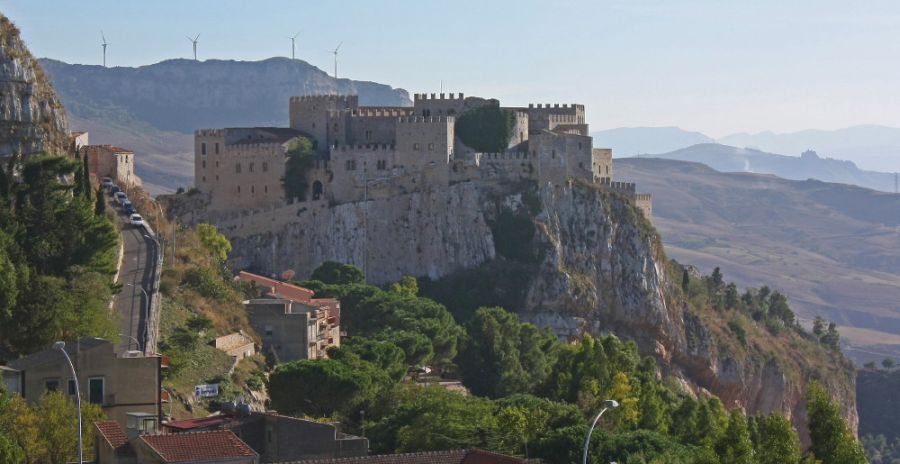 Castle at Caccamo on Sicily in Italy