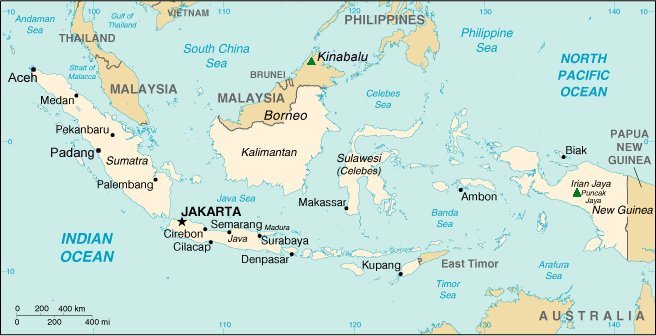 Map of Indonesia