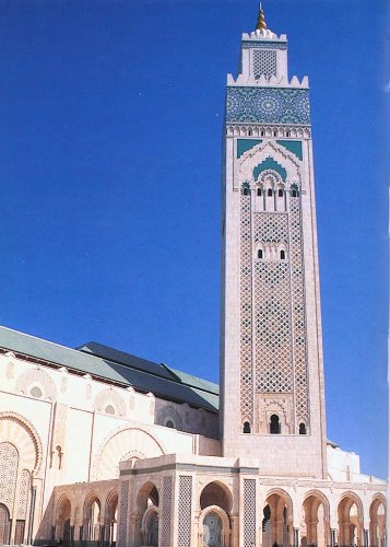 King Hassan II Mosque in Casablanca in Morocco