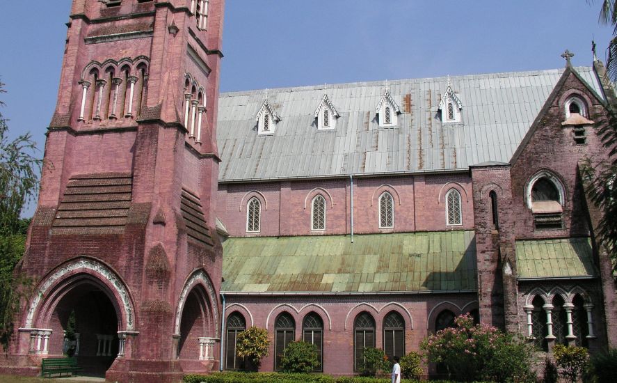 Cathedral of the Holy Trinity in Yangon ( Rangoon ) in Myanmar ( Burma )