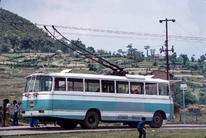 Trolleybus in Kathmandu City