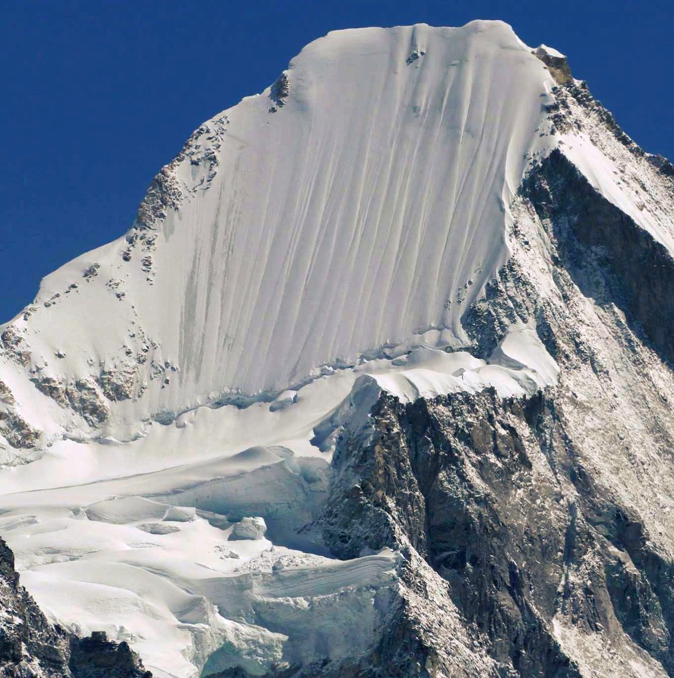 Summit slopes of Ama Dablam