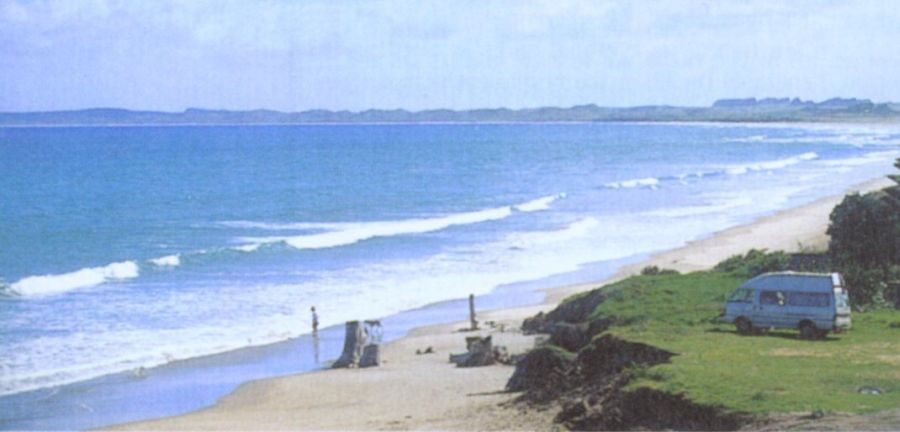 90 Mile Beach in North Island of New Zealand