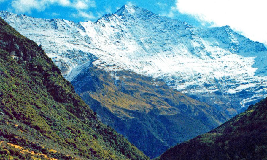 Mt. Tyndall in the Southern Alps of the South Island of New Zealand