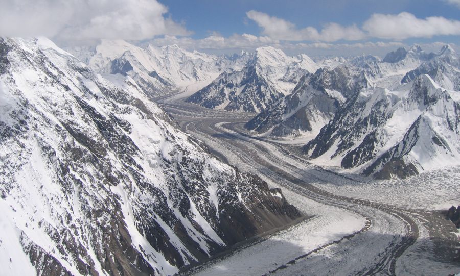 Concordia in the Karakorum Mountains of Pakistan