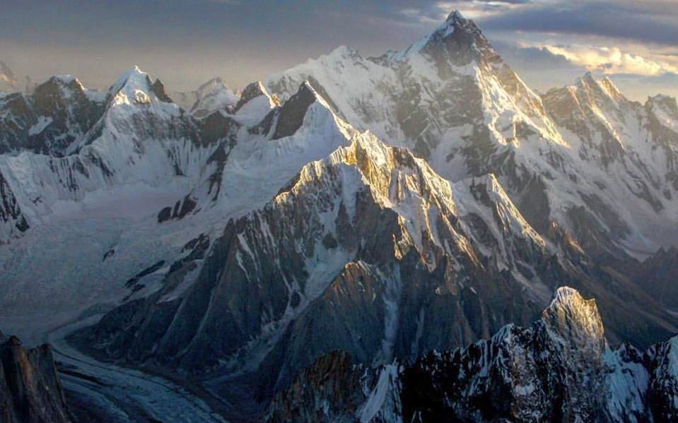 The Seven Thousanders - Masherbrum ( 7821m ) in the Karakorum Mountains of Pakistan