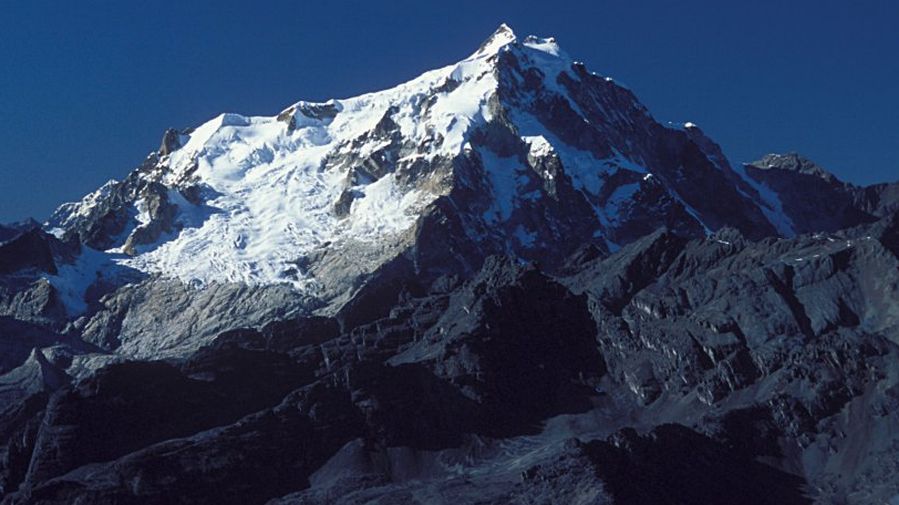 Ancohuma in the Cordillera Real of Bolivia