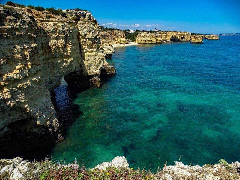 Praia da Marinha in The Algarve in Southern Portugal