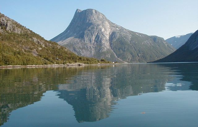 Skjomen Fjord at Narvik in Arctic Norway