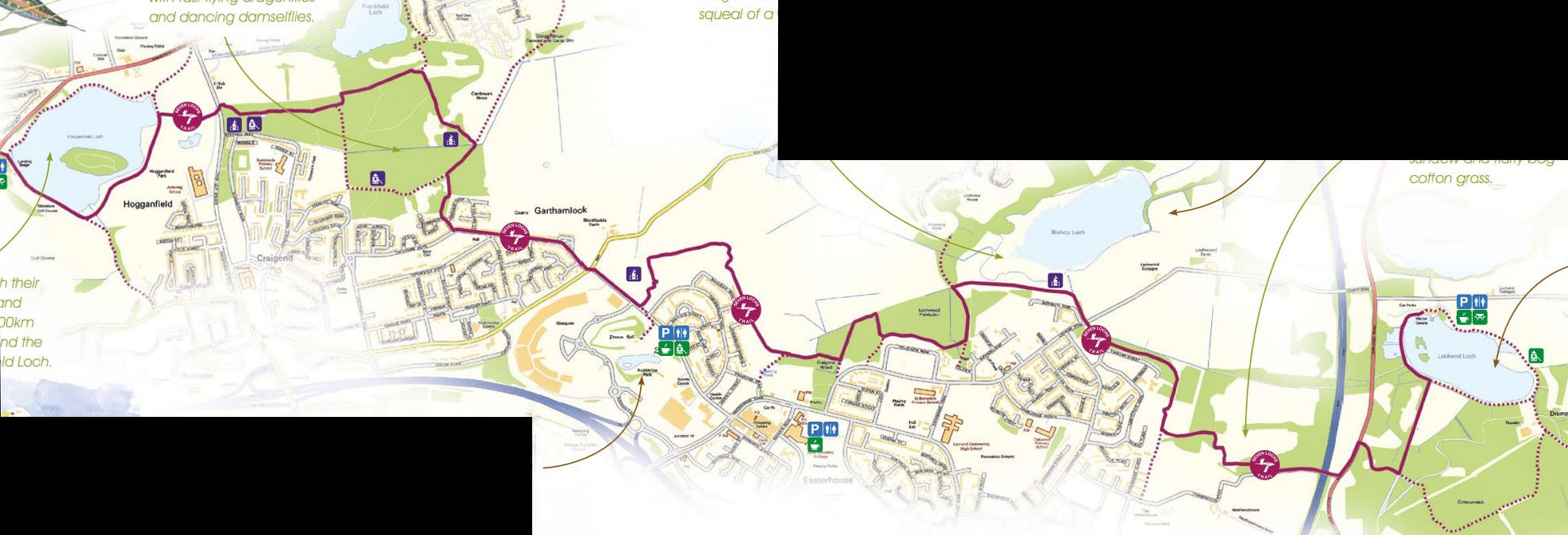 Map of the 7 Lochs Trail