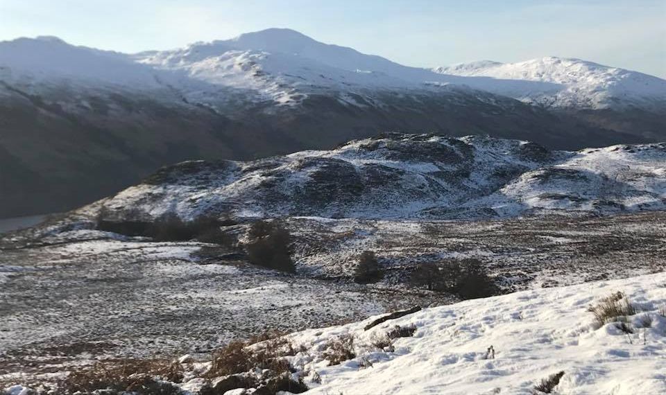 Meall na Fearna and Ben Vorlich above Loch Earn