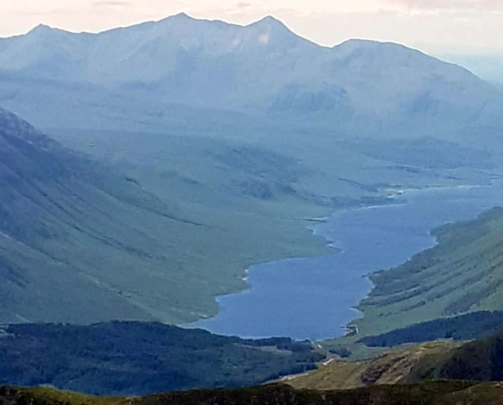 Ben Cruachan above Loch Etive from Bidean nam Bian