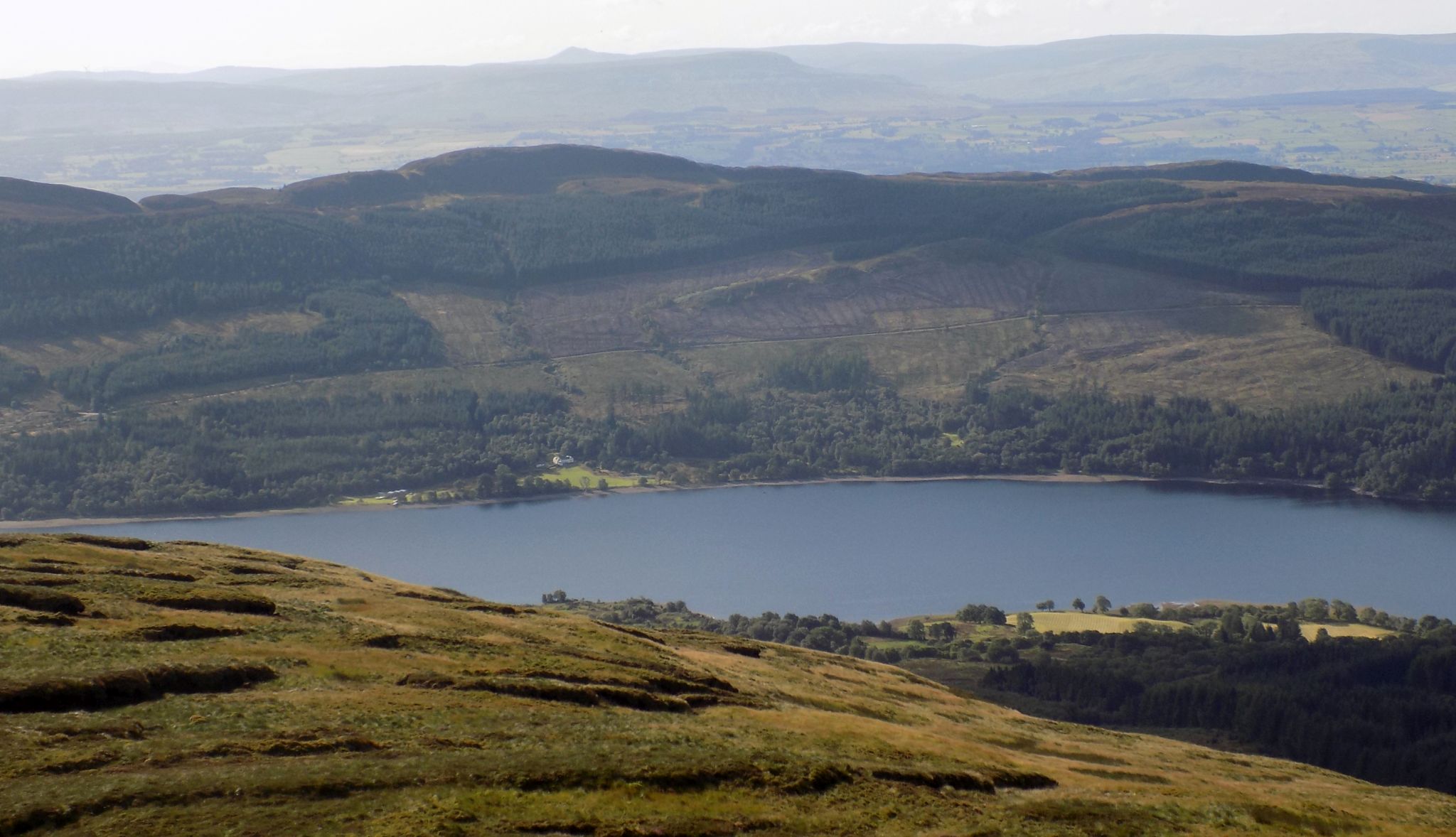 Ben Gullipen above Loch Venacher from Ben Ledi